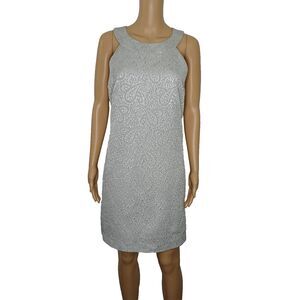 A.B.S By Allen Schwartz Women's Dress Size 10 Paisley Textured Above Knee Zipper